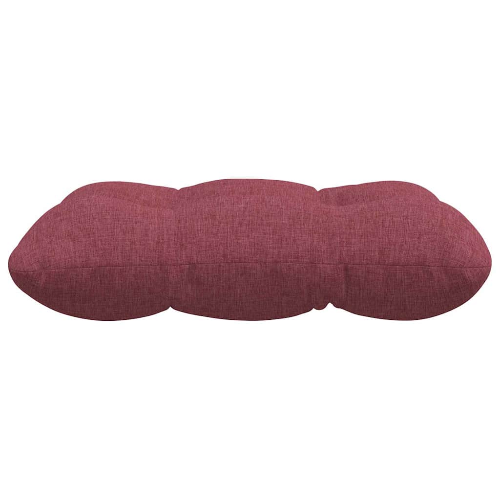 Cojines para asiento 4 pcs Rojo vino 45 x 45 x 12 cm tela