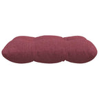 Cojines para asiento 4 pcs Rojo vino 45 x 45 x 12 cm tela