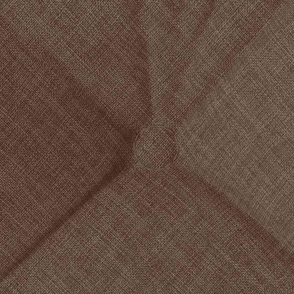 Cojines para asiento 4 pcs Marrón 45 x 45 x 12 cm tela