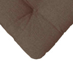 Cojines para asiento 4 pcs Marrón 45 x 45 x 12 cm tela