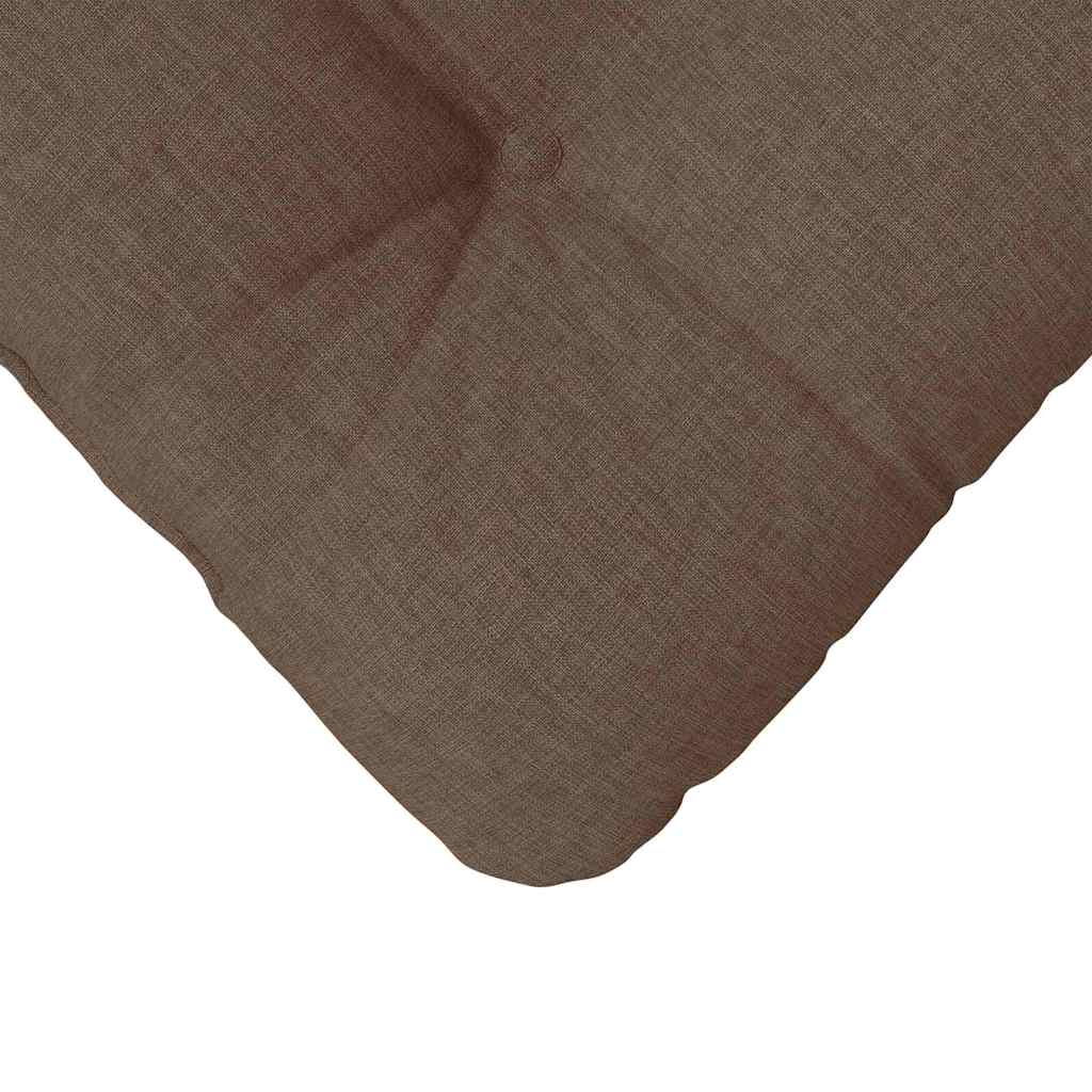 Cojines para asiento 4 pcs Marrón 45 x 45 x 12 cm tela