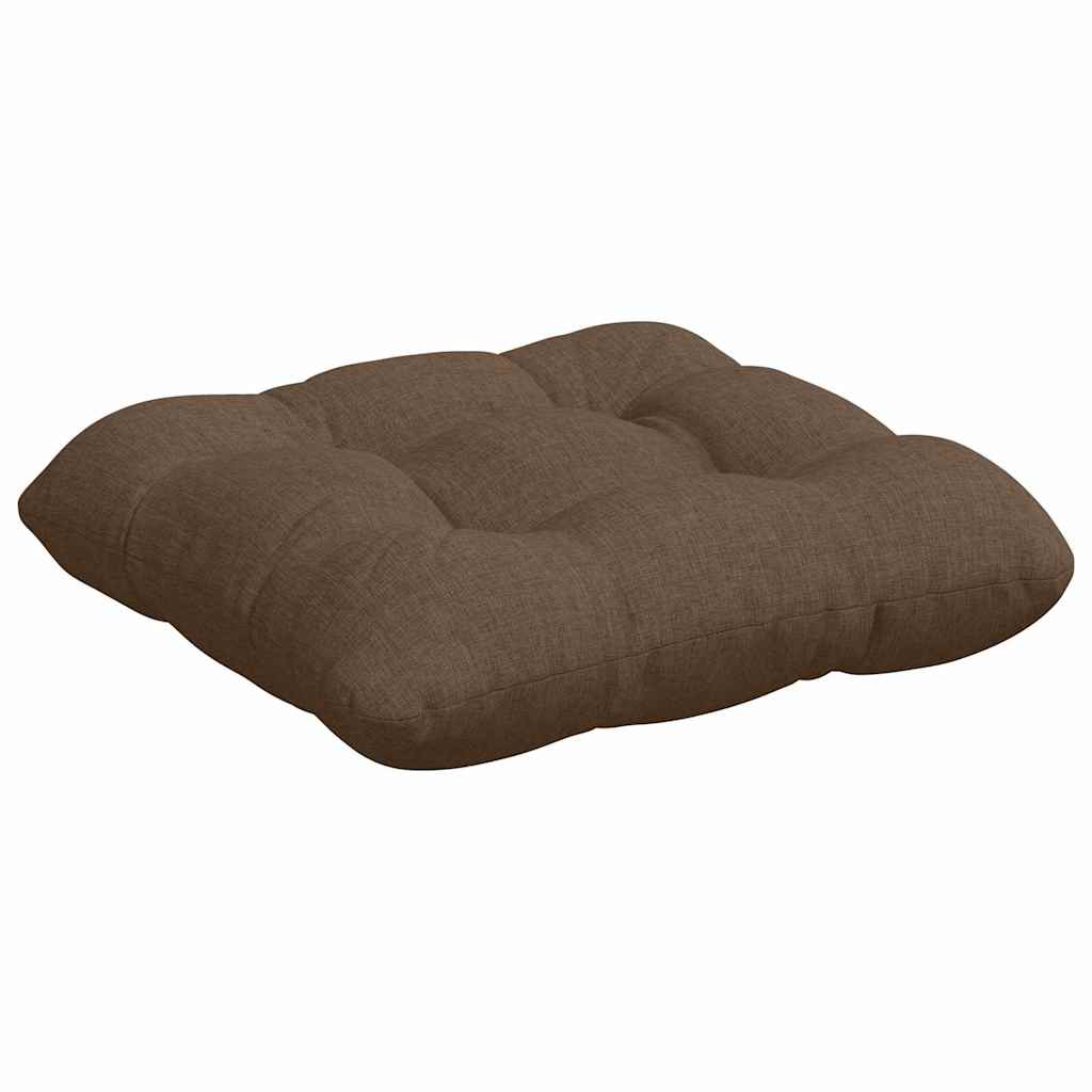 Cojines para asiento 4 pcs Marrón 45 x 45 x 12 cm tela