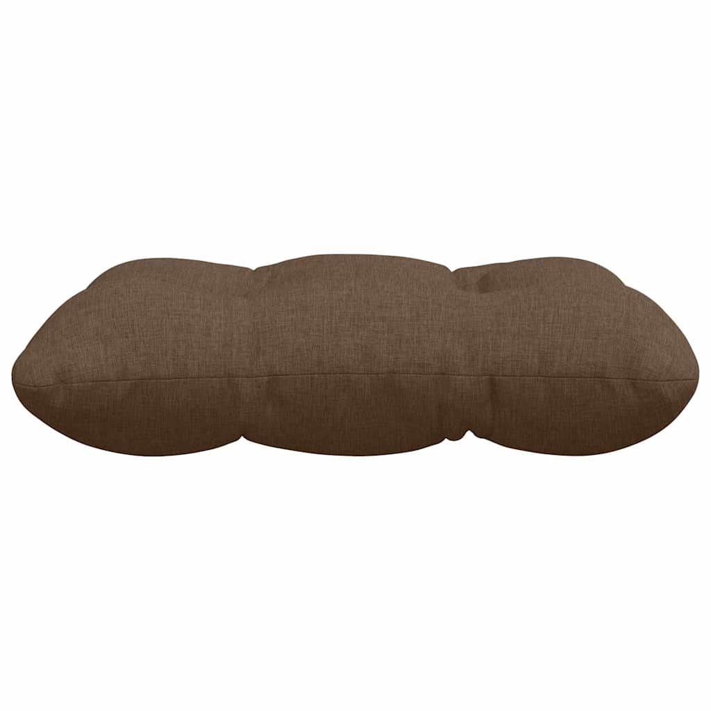 Cojines para asiento 4 pcs Marrón 45 x 45 x 12 cm tela