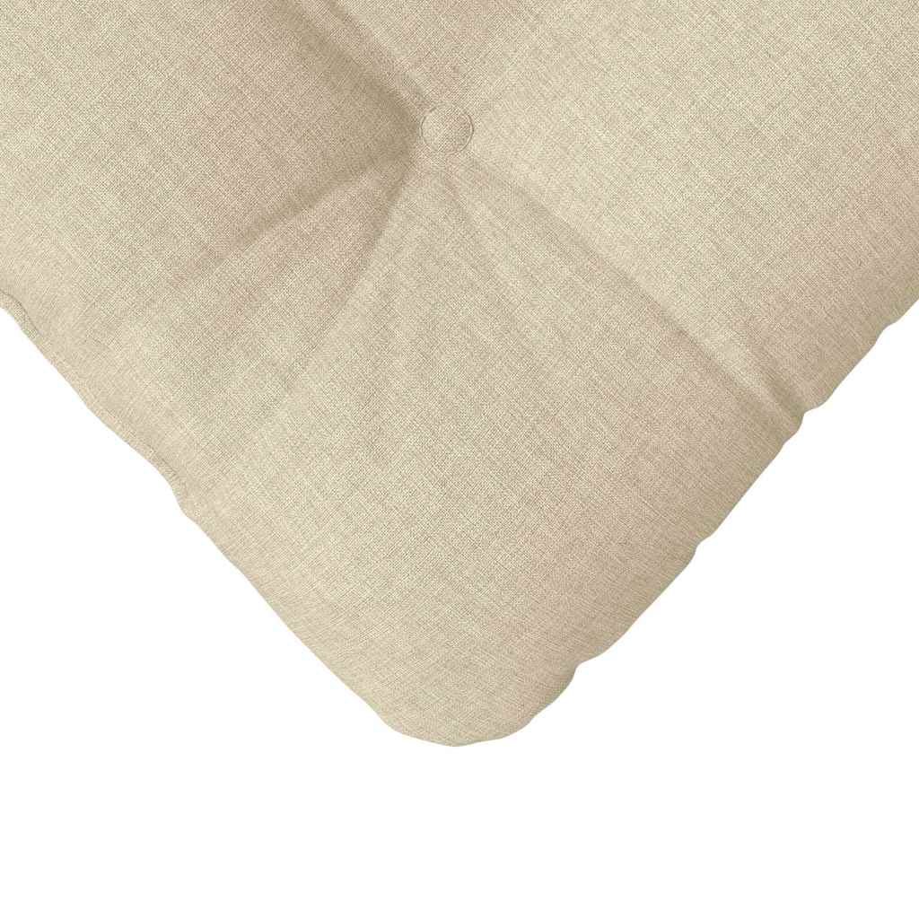 Cojines para asiento 4 pcs Crema 45 x 45 x 12 cm tela
