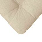 Cojines para asiento 4 pcs Crema 45 x 45 x 12 cm tela