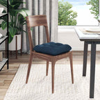 Cojines para asiento 4 pcs Azul 45 x 45 x 12 cm tela