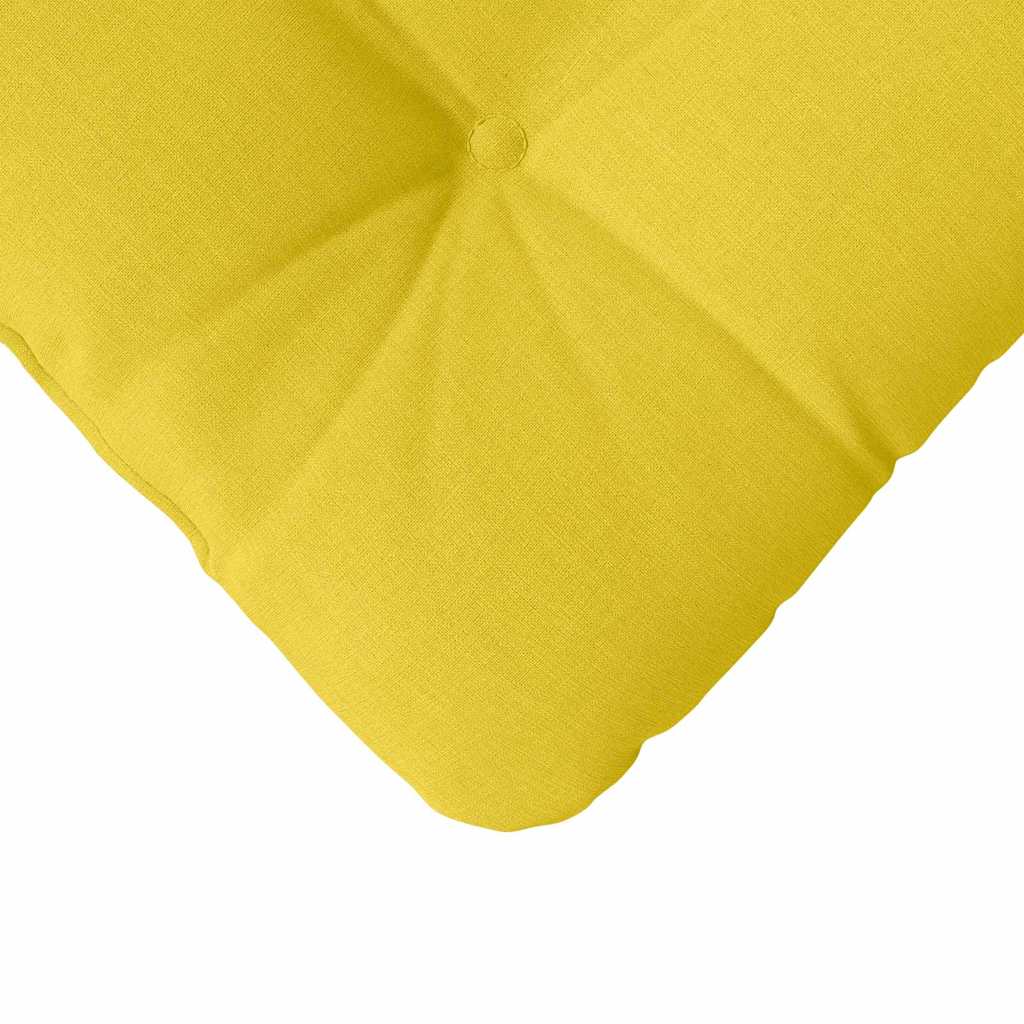 Cojines para asiento 4 pcs Amarillo Claro 45 x 45 x 12 cm tela