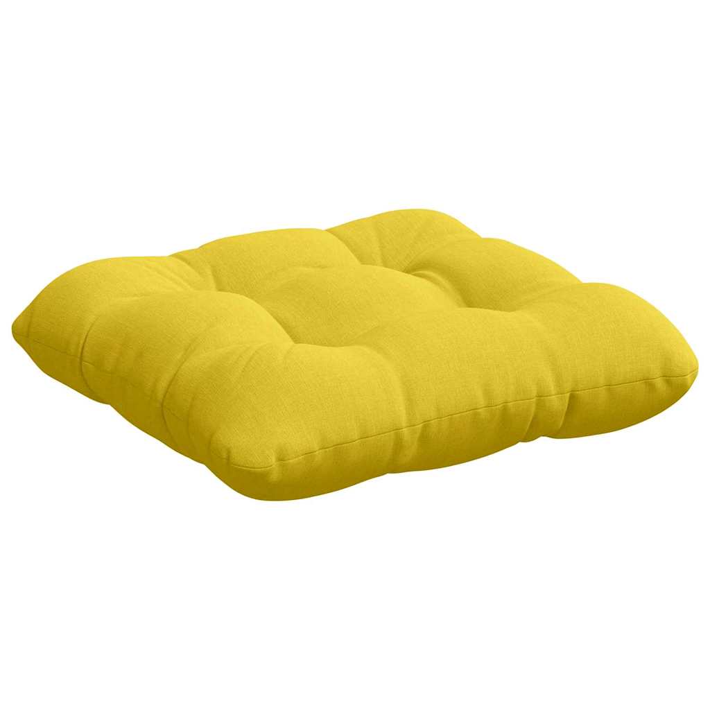 Cojines para asiento 4 pcs Amarillo Claro 45 x 45 x 12 cm tela