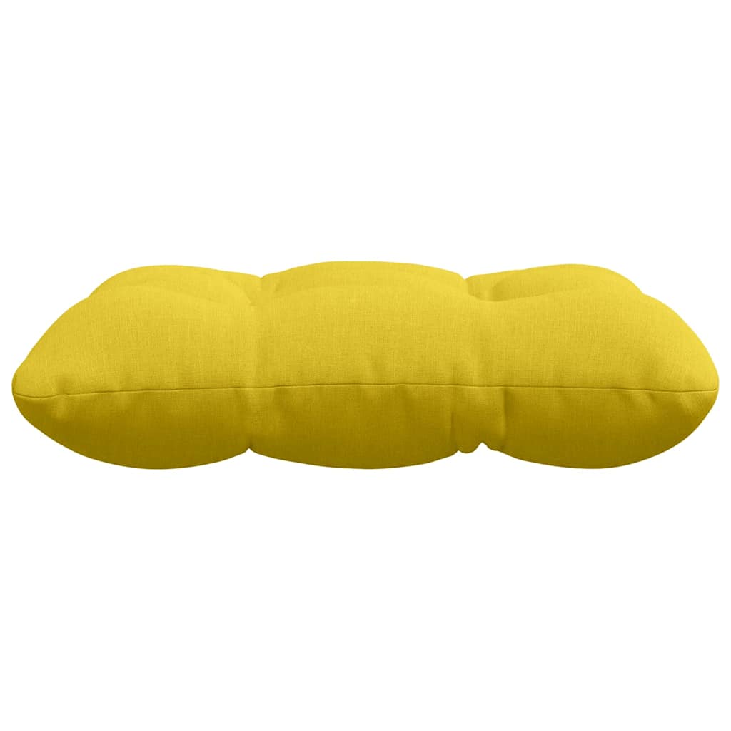 Cojines para asiento 4 pcs Amarillo Claro 45 x 45 x 12 cm tela