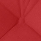 Cojines para asiento 4 pcs Rojo 45 x 45 x 12 cm tela