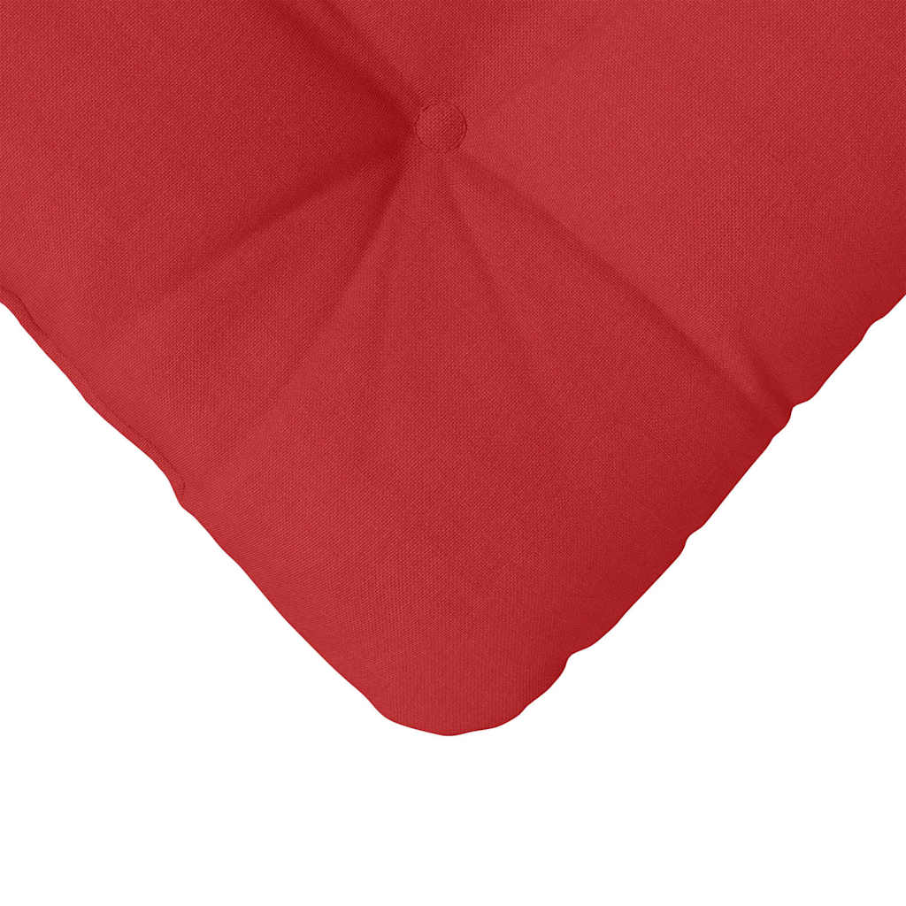 Cojines para asiento 4 pcs Rojo 45 x 45 x 12 cm tela