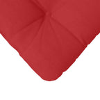 Cojines para asiento 4 pcs Rojo 45 x 45 x 12 cm tela