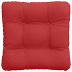 Cojines para asiento 4 pcs Rojo 45 x 45 x 12 cm tela