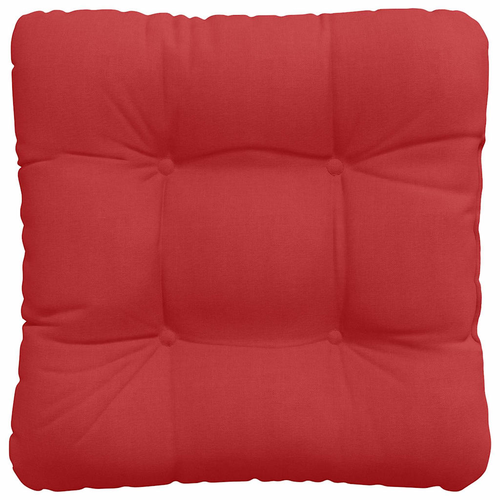Cojines para asiento 4 pcs Rojo 45 x 45 x 12 cm tela
