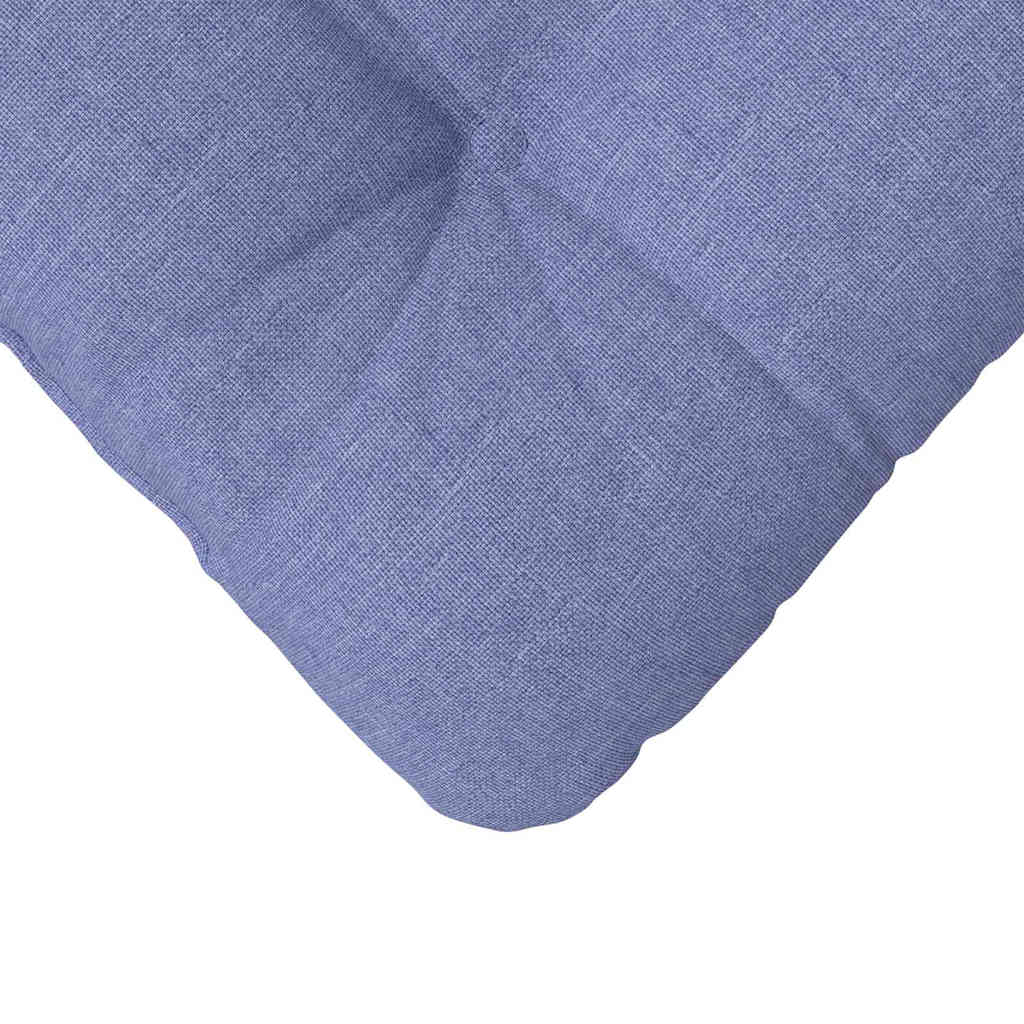 Cojines para asiento 4 pcs Azul jeans 45 x 45 x 12 cm tela