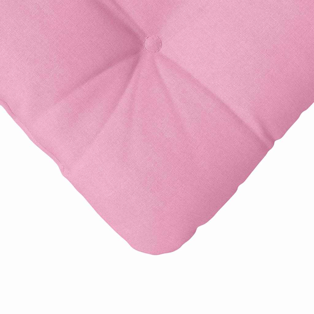 Cojines para asiento 4 pcs Rosa 45 x 45 x 12 cm tela