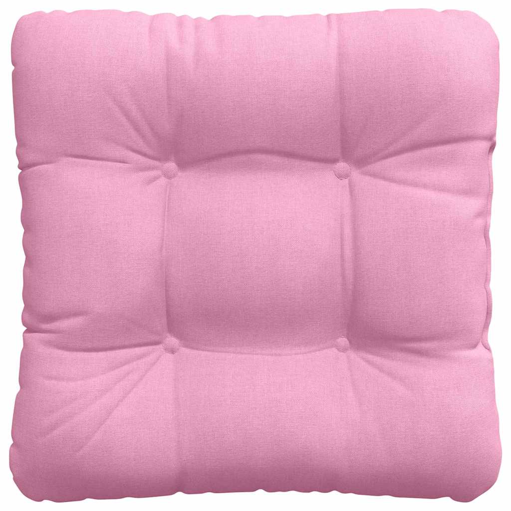 Cojines para asiento 4 pcs Rosa 45 x 45 x 12 cm tela