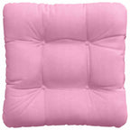 Cojines para asiento 4 pcs Rosa 45 x 45 x 12 cm tela