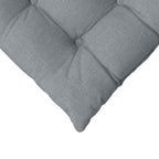 Cojines para asiento 4 pcs Gris Claro 40 x 40 x 6 cm tela
