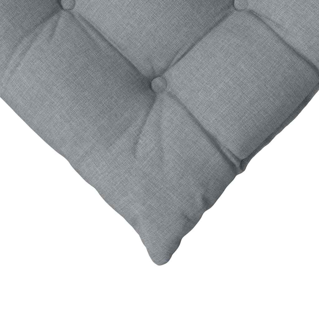 Cojines para asiento 4 pcs Gris Claro 40 x 40 x 6 cm tela