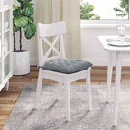 Cojines para asiento 4 pcs Gris Claro 40 x 40 x 6 cm tela
