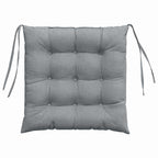 Cojines para asiento 4 pcs Gris Claro 40 x 40 x 6 cm tela