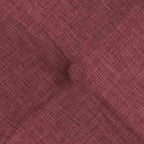 Cojines para asiento 4 pcs Rojo vino 40 x 40 x 6 cm tela