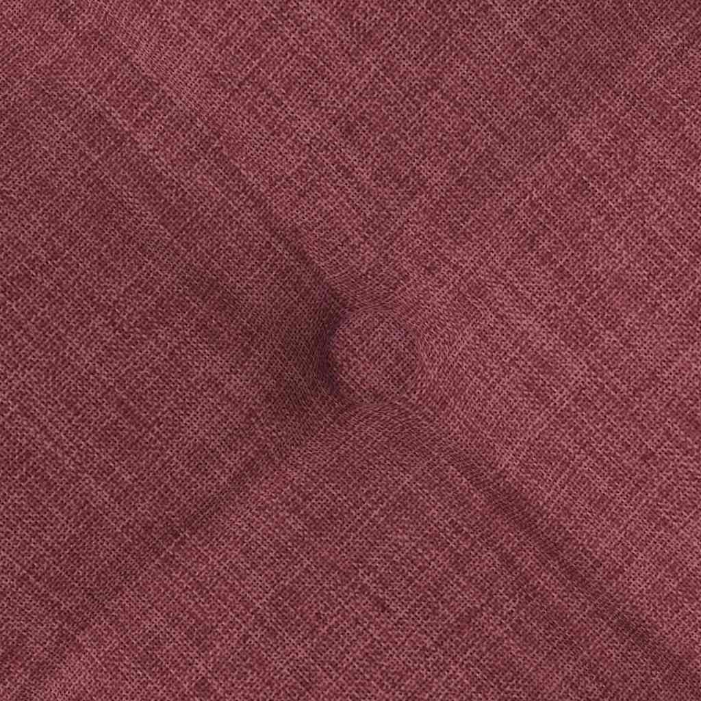 Cojines para asiento 4 pcs Rojo vino 40 x 40 x 6 cm tela