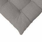 Cojines para asiento 4 pcs Taupé 40 x 40 x 6 cm tela
