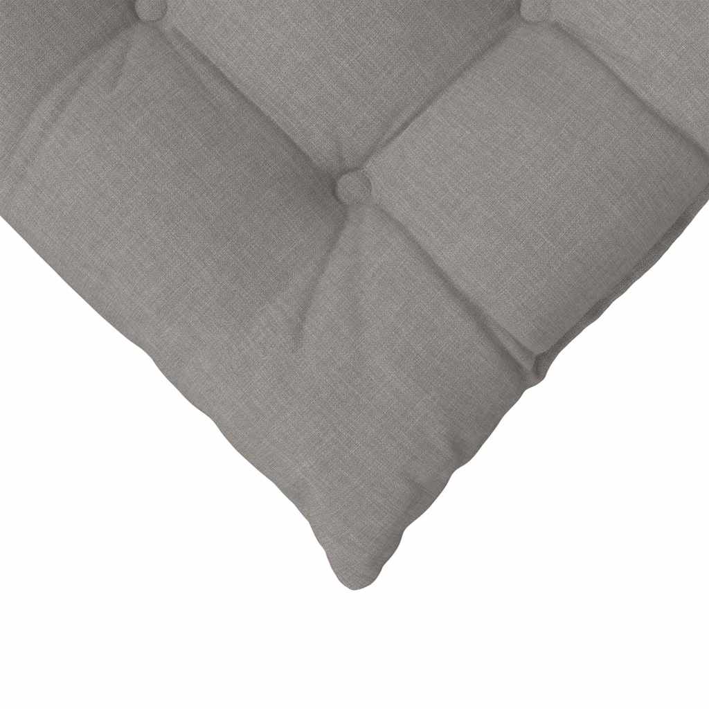 Cojines para asiento 4 pcs Taupé 40 x 40 x 6 cm tela