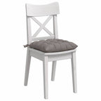 Cojines para asiento 4 pcs Taupé 40 x 40 x 6 cm tela