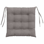Cojines para asiento 4 pcs Taupé 40 x 40 x 6 cm tela