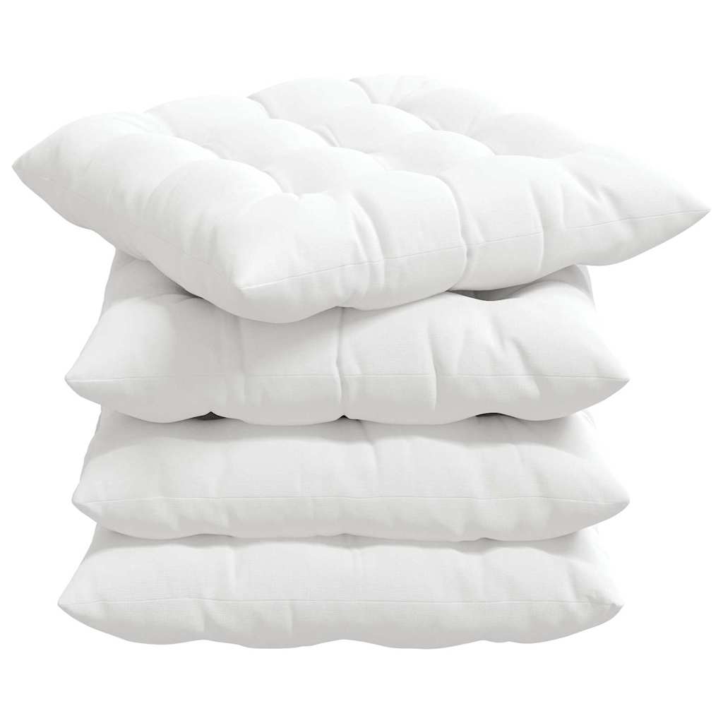Cojines para asiento 4 pcs 40 x 40 x 6 cm tela