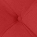 Cojines para asiento 4 pcs Rojo 40 x 40 x 6 cm tela