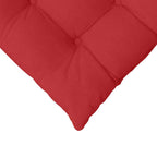 Cojines para asiento 4 pcs Rojo 40 x 40 x 6 cm tela