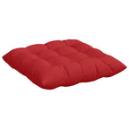 Cojines para asiento 4 pcs Rojo 40 x 40 x 6 cm tela