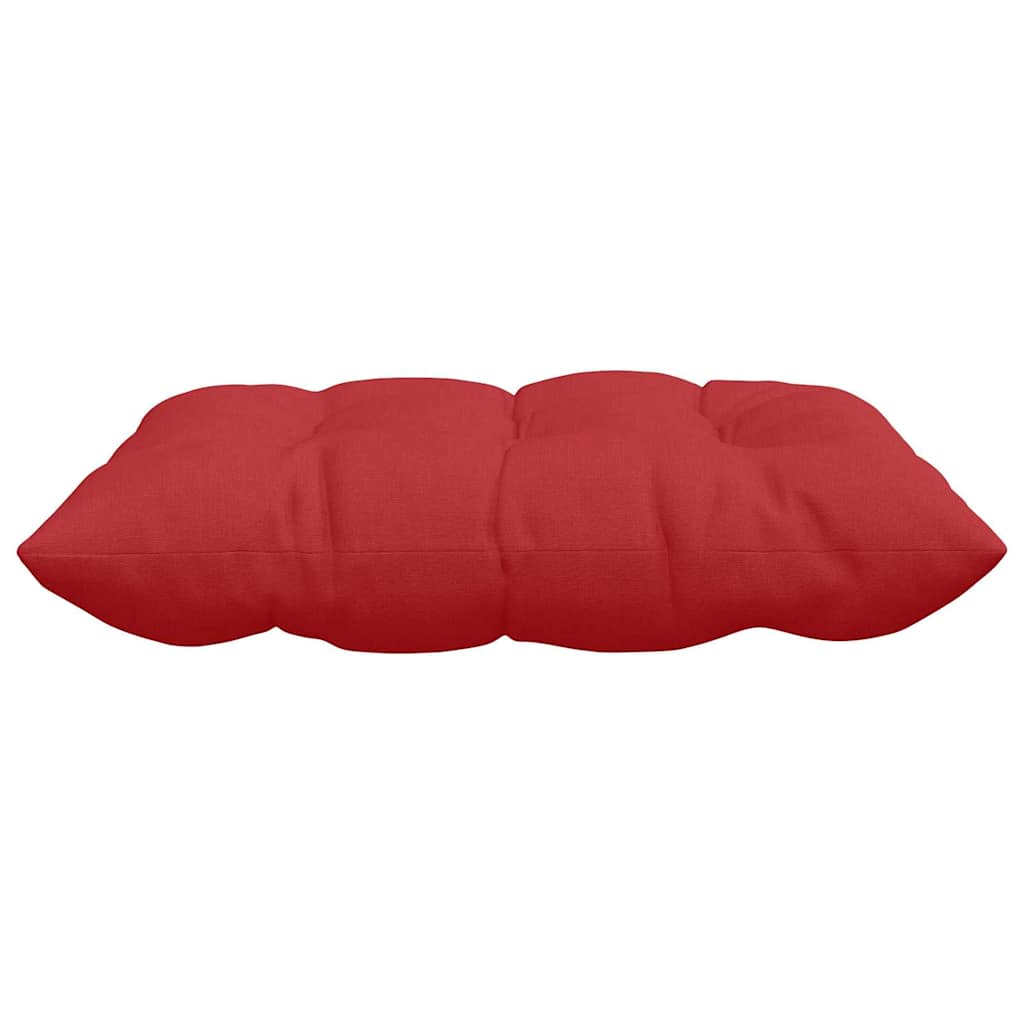 Cojines para asiento 4 pcs Rojo 40 x 40 x 6 cm tela