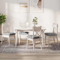Cojines para asiento 4 pcs Gris Nube 40 x 40 x 6 cm tela