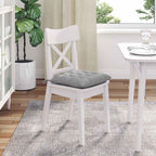 Cojines para asiento 4 pcs Gris Nube 40 x 40 x 6 cm tela
