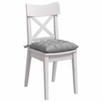 Cojines para asiento 4 pcs Gris Nube 40 x 40 x 6 cm tela