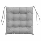 Cojines para asiento 4 pcs Gris Nube 40 x 40 x 6 cm tela