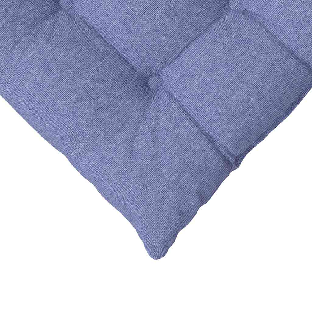 Cojines para asiento 4 pcs Azul jeans 40 x 40 x 6 cm tela