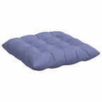 Cojines para asiento 4 pcs Azul jeans 40 x 40 x 6 cm tela