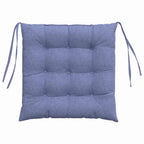 Cojines para asiento 4 pcs Azul jeans 40 x 40 x 6 cm tela