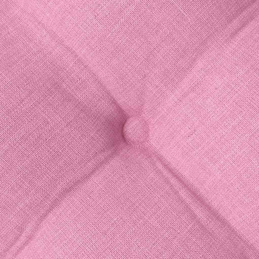 Cojines para asiento 4 pcs Rosa 40 x 40 x 6 cm tela
