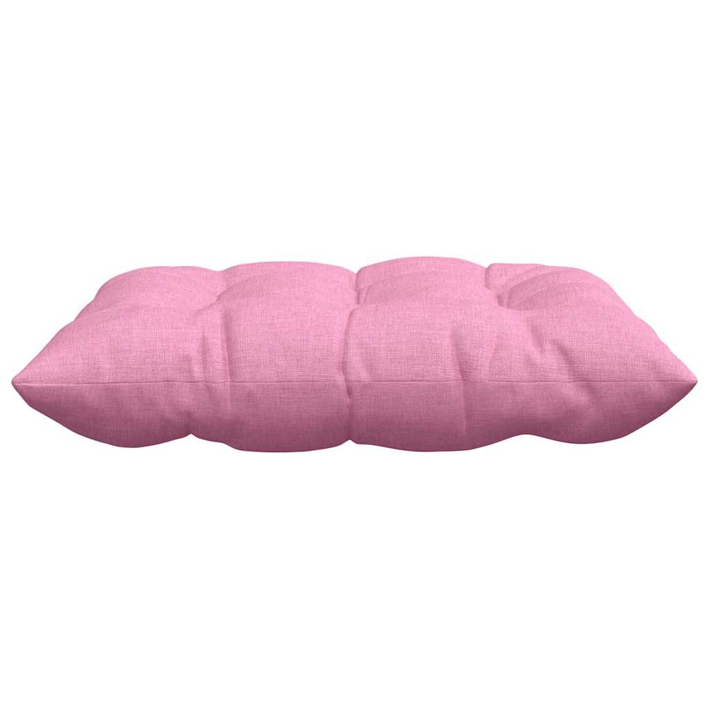 Cojines para asiento 4 pcs Rosa 40 x 40 x 6 cm tela
