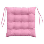 Cojines para asiento 4 pcs Rosa 40 x 40 x 6 cm tela