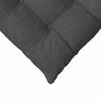 Cojines para asiento 4 pcs Gris oscuro 40 x 40 x 6 cm
