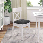 Cojines para asiento 4 pcs Gris oscuro 40 x 40 x 6 cm
