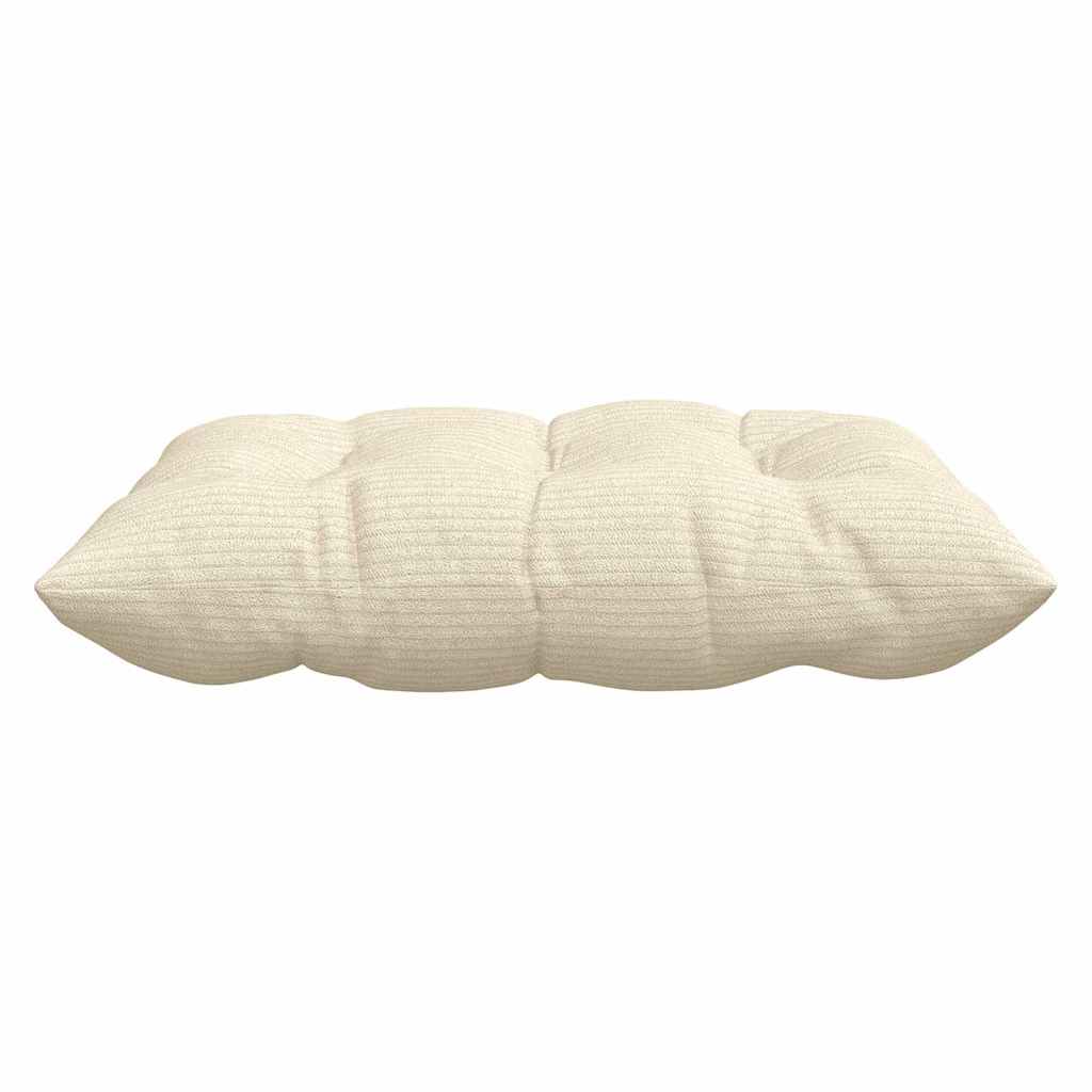 Cojines para asiento 4 pcs Crema 40 x 40 x 6 cm Tela de pana